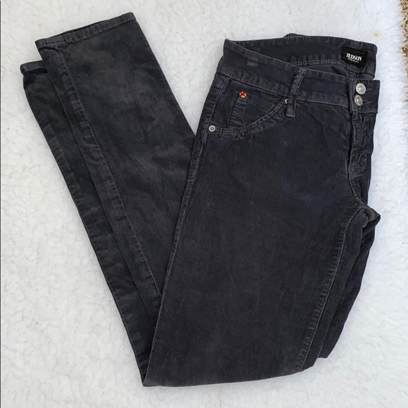 Hudson Jeans Pants - Hudson Collin Gray Corduroy Flap Pocket skinny 26